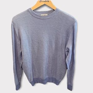 Bullock and Jones Blue and White Sweater